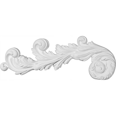 Ekena Millwork 17 1/2"W x 7"H x 1 1/8"P Edinburgh Scroll Onlay, Left ONL17X07X01ED-L